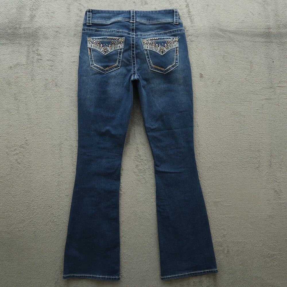 Gemma Rae Jeans Junior's Size 5/27 Low-Rise Bootcut Denim 31" Inseam Stretch